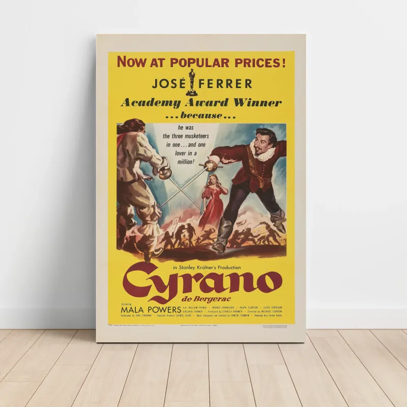 Cyrano de Bergerac (1950) Fine Art Movie Poster
