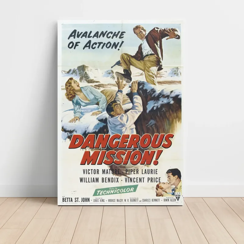 Dangerous Mission (1954) Fine Art Movie Poster