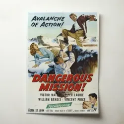 Dangerous Mission (1954) Fine Art Movie Poster