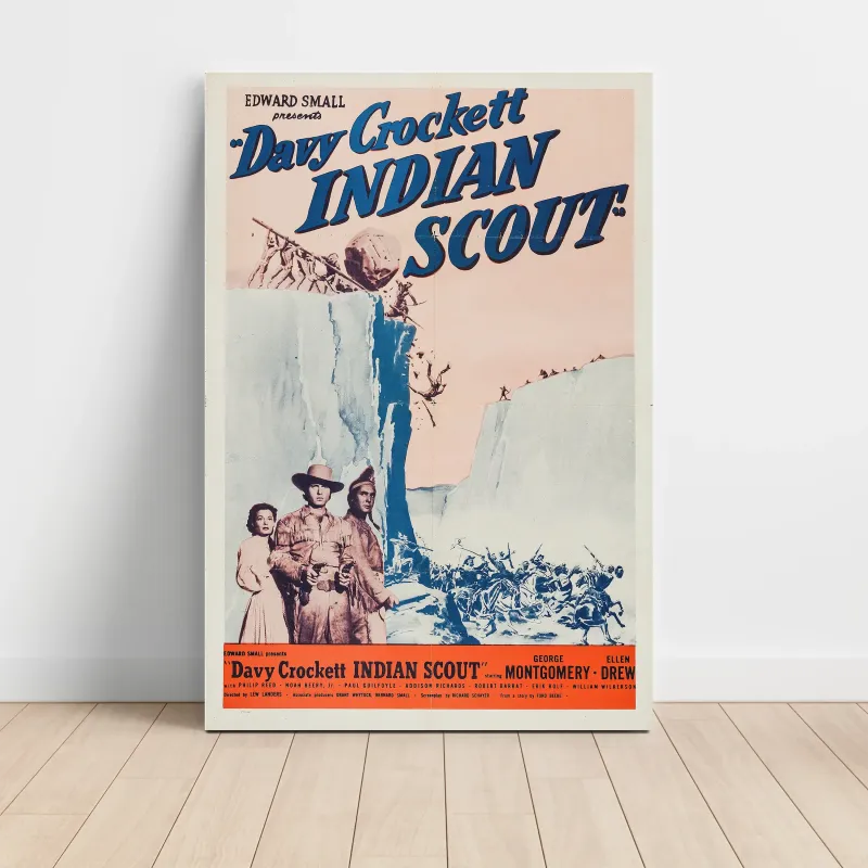Davy Crockett, Indian Scout (1950) Fine Art Movie Poster