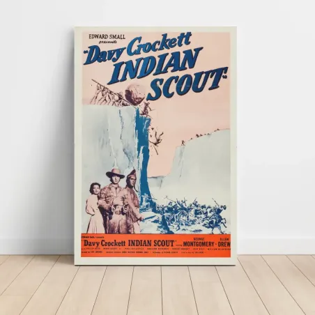 Davy Crockett, Indian Scout (1950) Fine Art Movie Poster