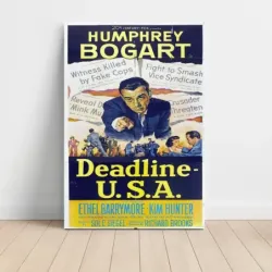 Deadline – U.S.A. (1952) Fine Art Movie Poster