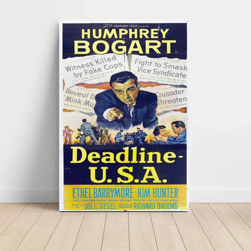Deadline – U.S.A. (1952) Fine Art Movie Poster