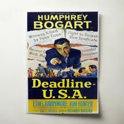 Deadline – U.S.A. (1952) Fine Art Movie Poster