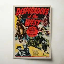 Desperadoes of the West (1950) Fine Art Movie Poster