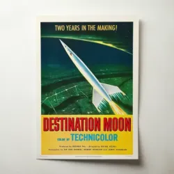 Destination Moon (1950) Fine Art Movie Poster