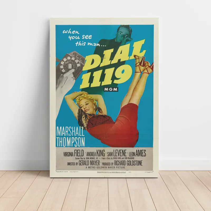 Dial 1119 (1950) Fine Art Movie Poster