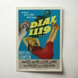 Dial 1119 (1950) Fine Art Movie Poster
