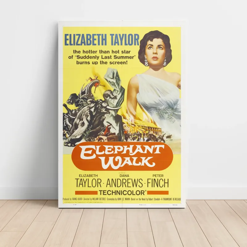 Elephant Walk (1954) Fine Art Movie Poster