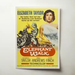 Elephant Walk (1954) Fine Art Movie Poster