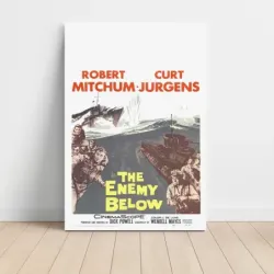The Enemy Below (1957) Fine Art Movie Poster