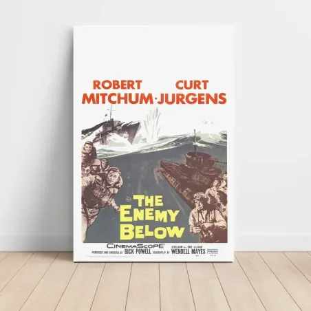 The Enemy Below (1957) Fine Art Movie Poster