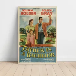Father Is a Bachelor (1950) Fine Art Movie Poster