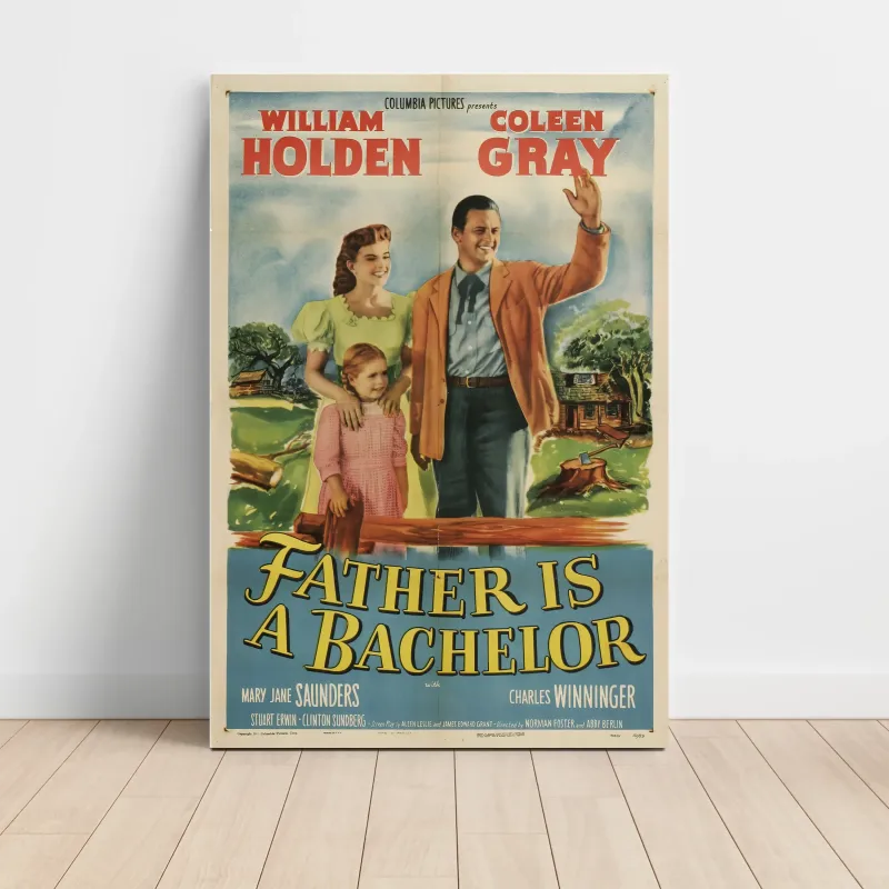 Father Is a Bachelor (1950) Fine Art Movie Poster