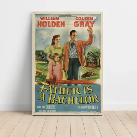 Father Is a Bachelor (1950) Fine Art Movie Poster