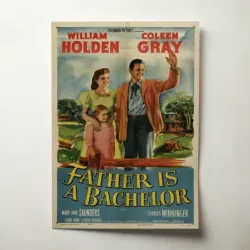 Father Is a Bachelor (1950) Fine Art Movie Poster