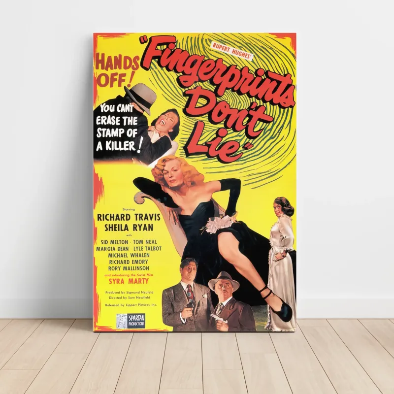 Fingerprints Don't Lie (1951) Fine Art Movie Poster