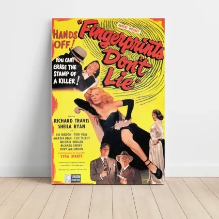 Fingerprints Don't Lie (1951) Fine Art Movie Poster