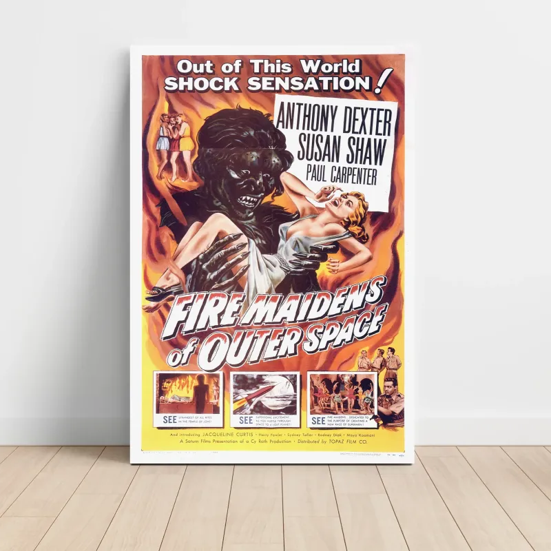 Fire Maidens from Outer Space (1956) Fine Art Movie Poster