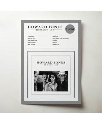 Howard Jones - Humans Lib Fine Art Album Poster