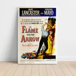 The Flame and the Arrow (1950) Fine Art Movie Poster