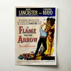The Flame and the Arrow (1950) Fine Art Movie Poster