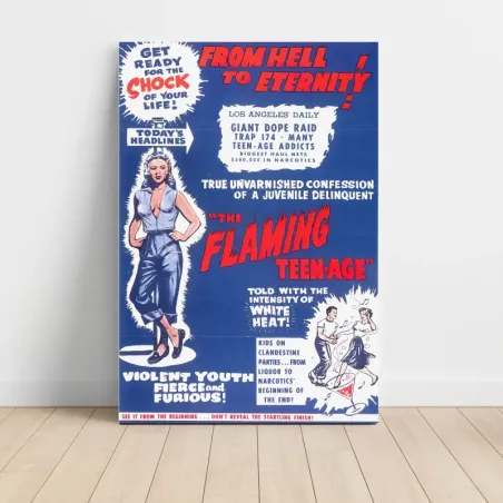 The Flaming Teen-Age (1956) Fine Art Movie Poster