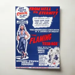 The Flaming Teen-Age (1956) Fine Art Movie Poster