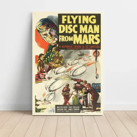 Flying Disc Man from Mars (1950) Fine Art Movie Poster