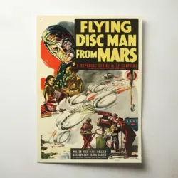Flying Disc Man from Mars (1950) Fine Art Movie Poster