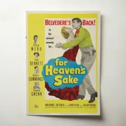 For Heaven's Sake (1950) Fine Art Movie Poster