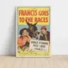 Francis Goes to the Races (1951) Fine Art Movie Poster