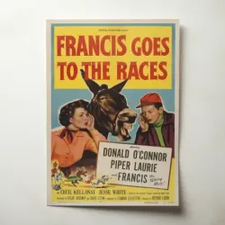 Francis Goes to the Races (1951) Fine Art Movie Poster