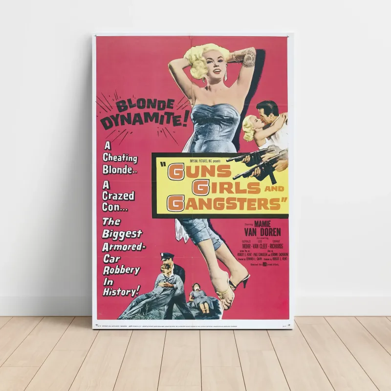 Guns, Girls and Gangsters (1959) Fine Art Movie Poster