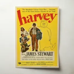 Harvey (1950) Fine Art Movie Poster