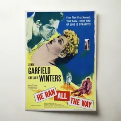 He Ran All the Way (1951) Fine Art Movie Poster