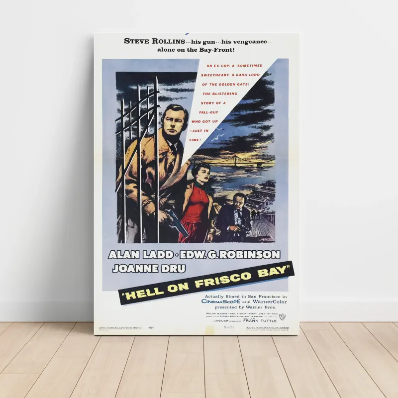 Hell on Frisco Bay (1956) Fine Art Movie Poster