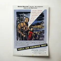 Hell on Frisco Bay (1956) Fine Art Movie Poster