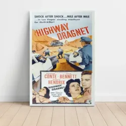 Highway Dragnet (1954) Fine Art Movie Poster