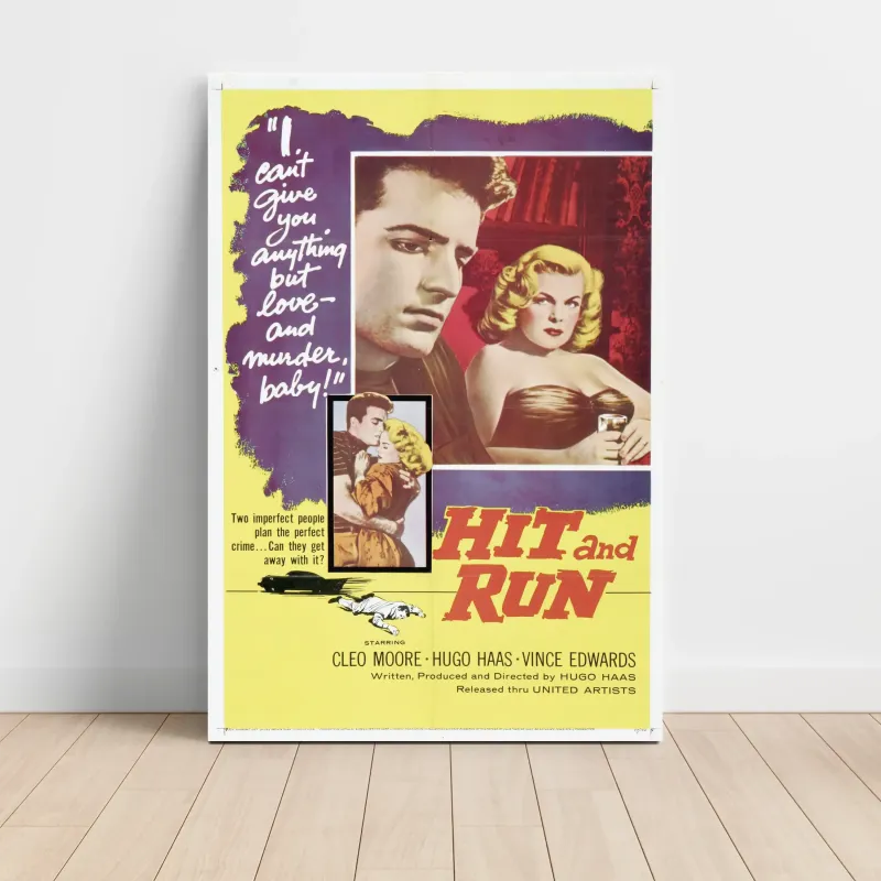 Hit and Run (1957) Fine Art Movie Poster