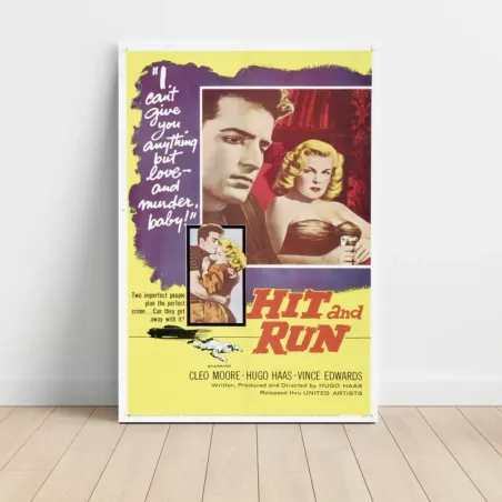 Hit and Run (1957) Fine Art Movie Poster