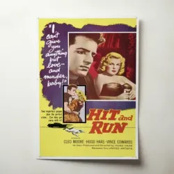 Hit and Run (1957) Fine Art Movie Poster