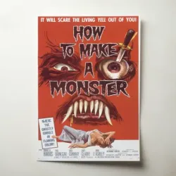 How to Make a Monster (1958) Fine Art Movie Poster