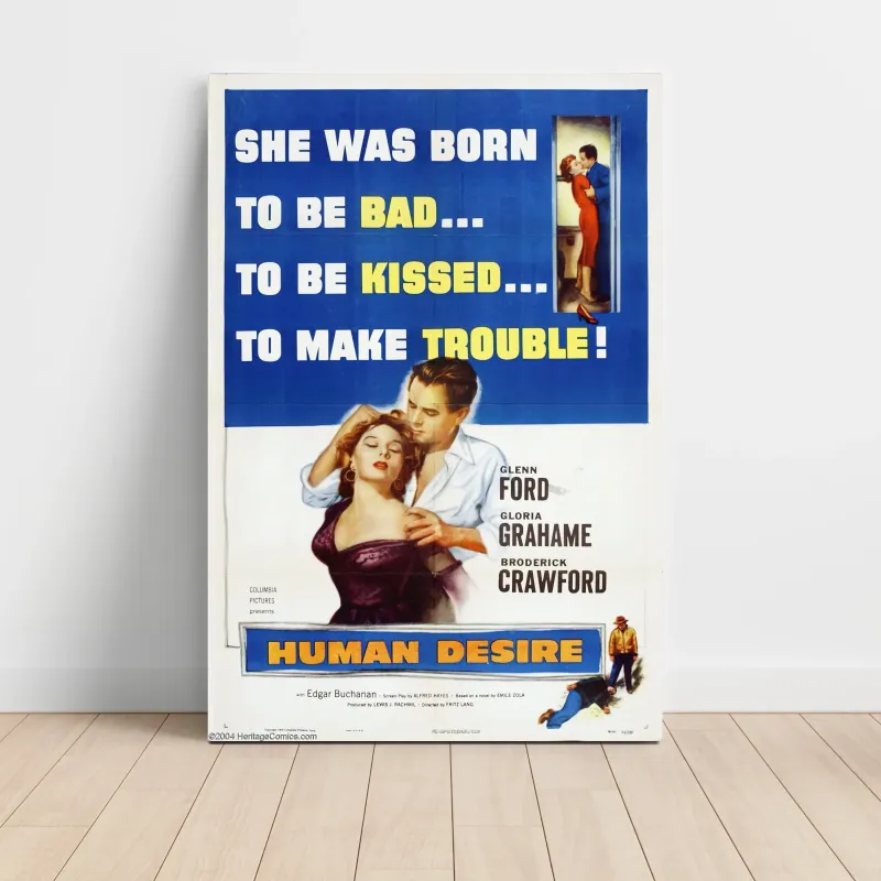 Human Desire (1954) Fine Art Movie Poster