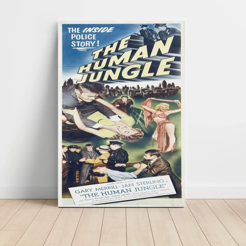 The Human Jungle (1954) Fine Art Movie Poster