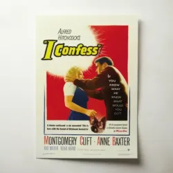 I Confess (1953) Fine Art Movie Poster