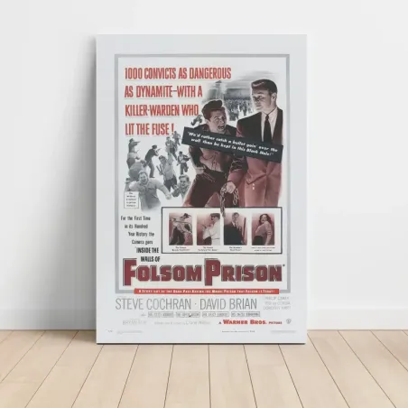 Inside the Walls of Folsom Prison (1951) Fine Art Movie Poster