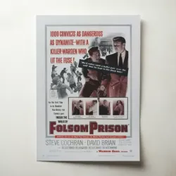 Inside the Walls of Folsom Prison (1951) Fine Art Movie Poster