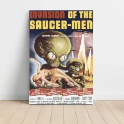 Invasion of the Saucer Men (1957) Fine Art Movie Poster