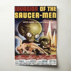 Invasion of the Saucer Men (1957) Fine Art Movie Poster